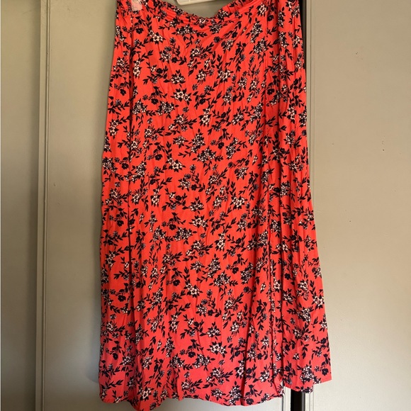 Time and tru Floral Coral Skirt - Picture 2 of 4